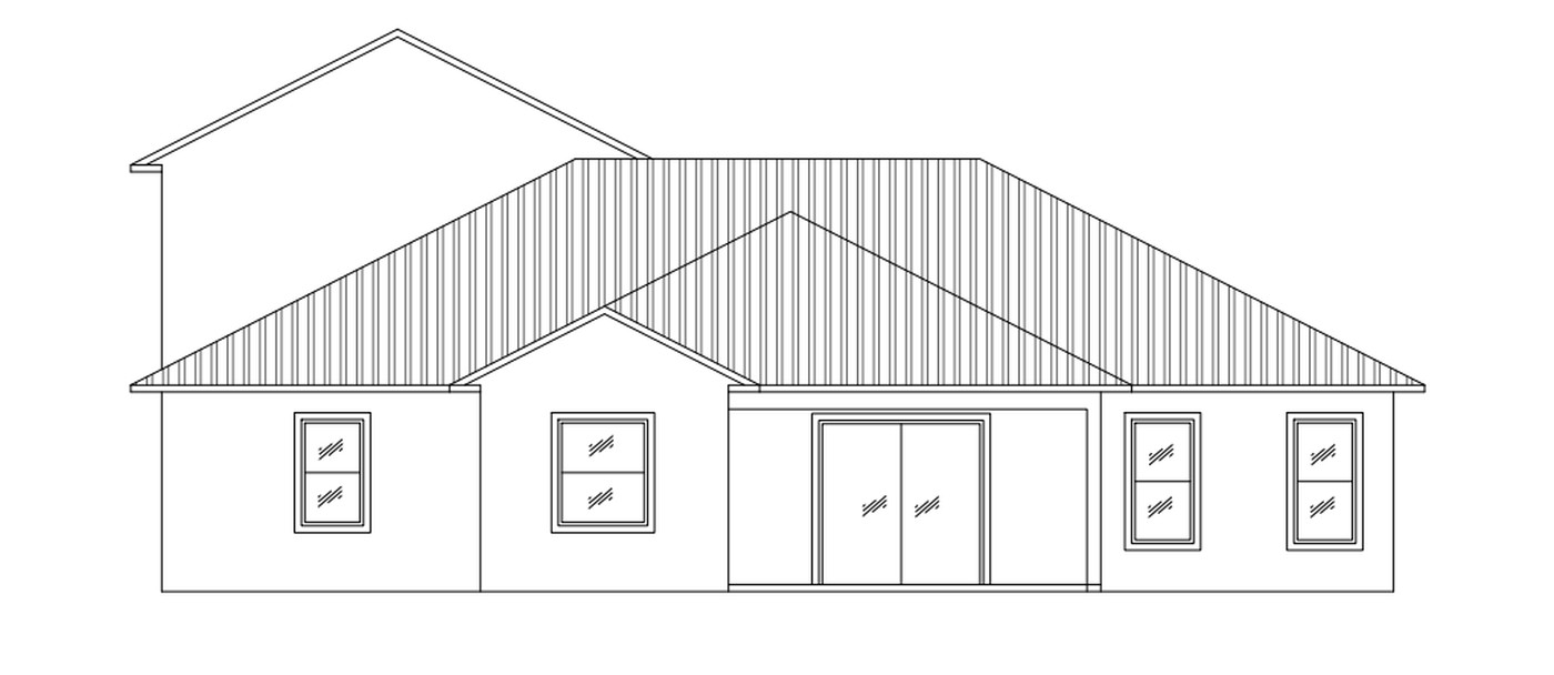 The AutoCAD elevation the render was made from